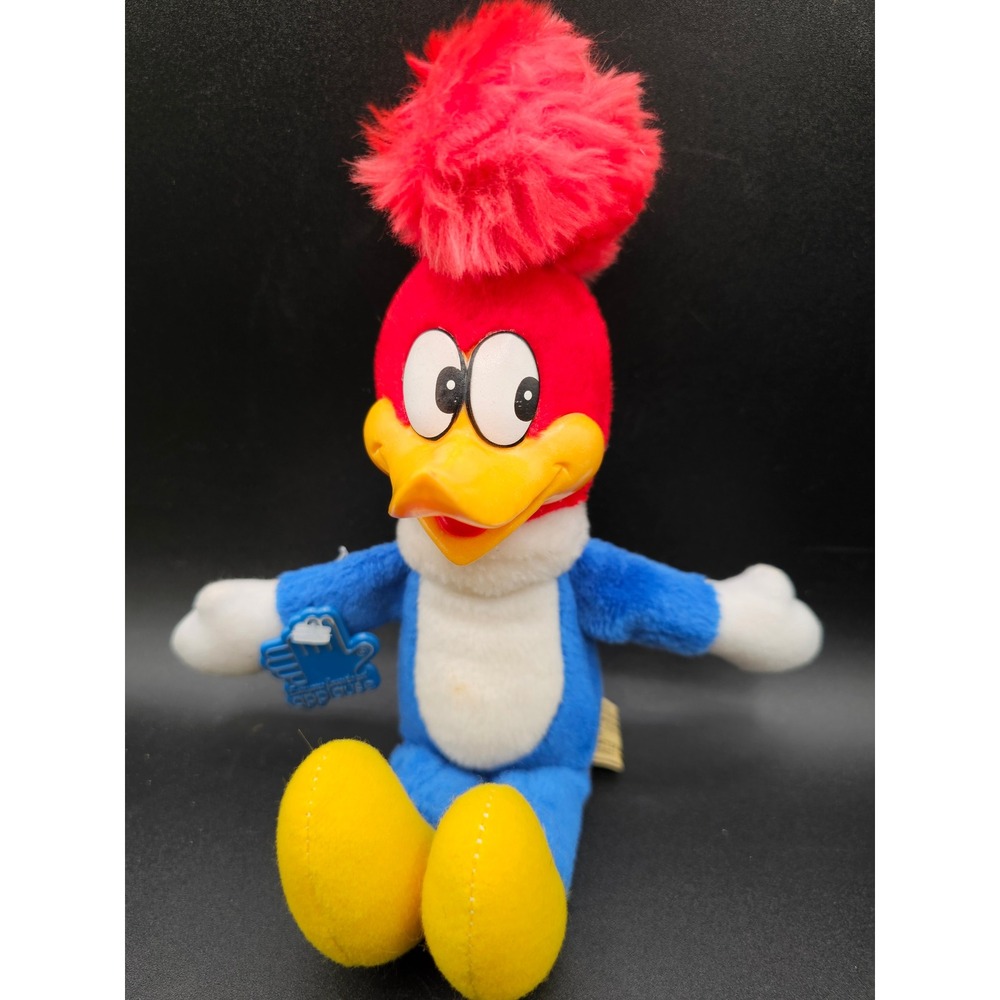 Vintage Applause Woody Woodpecker Plush Plastic Head Walter Lantz 11 Inch Toy
